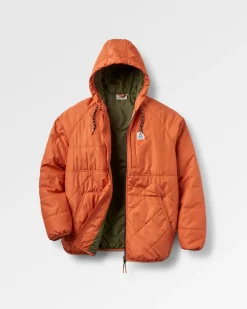 Dylan Recycled Insulated Full Zip Jacket - Burnt Orange