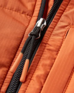 Dylan Recycled Insulated Full Zip Jacket - Burnt Orange