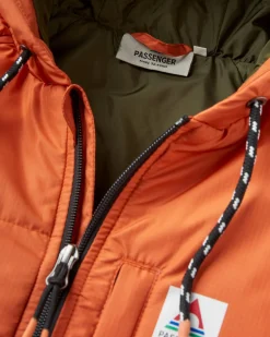 Dylan Recycled Insulated Full Zip Jacket - Burnt Orange