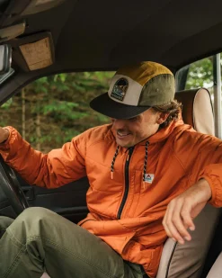 Dylan Recycled Insulated Full Zip Jacket - Burnt Orange