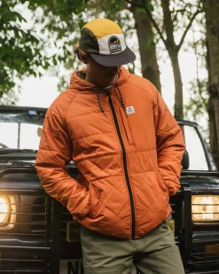 Dylan Recycled Insulated Full Zip Jacket - Burnt Orange