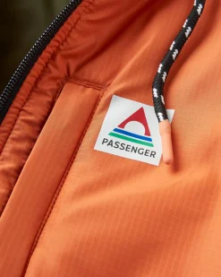 Dylan Recycled Insulated Full Zip Jacket - Burnt Orange