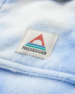 East Recycled Polar Fleece Long Sleeve Shirt - Tie Dye Cornflower