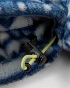 Ebb Recycled Polar Fleece - Mountain Geo Gray Blue