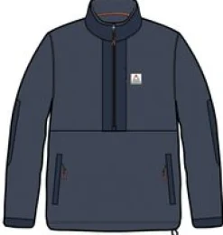 Ebb Recycled Polar Fleece - Rich Navy