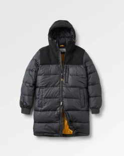 Elowen Hooded Recycled Insulated Jacket - Black