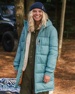 Elowen Hooded Recycled Insulated Jacket - Arctic