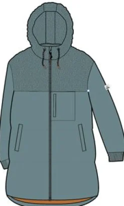 Elowen Hooded Recycled Insulated Jacket - Arctic