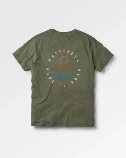 Escapism Recycled Cotton T-Shirt - Dusty Olive