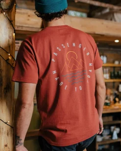 Escapism Recycled Cotton T-Shirt - Burnt Red