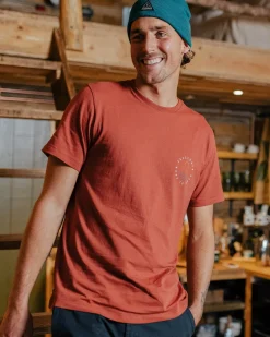Escapism Recycled Cotton T-Shirt - Burnt Red