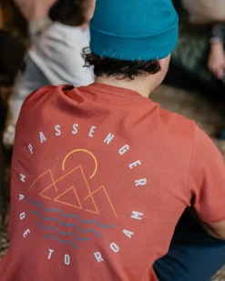 Escapism Recycled Cotton T-Shirt - Burnt Red