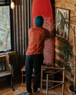 Escapism Recycled Cotton T-Shirt - Burnt Red