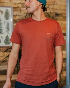 Escapism Recycled Cotton T-Shirt - Burnt Red