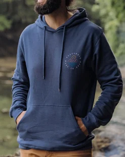 Escapism Recycled Cotton Hoodie - Dark Denim