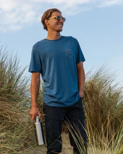 Escapism Recycled Cotton T-Shirt - Dark Denim