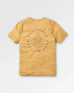 Escapism Recycled Cotton T-Shirt - Mustard Gold
