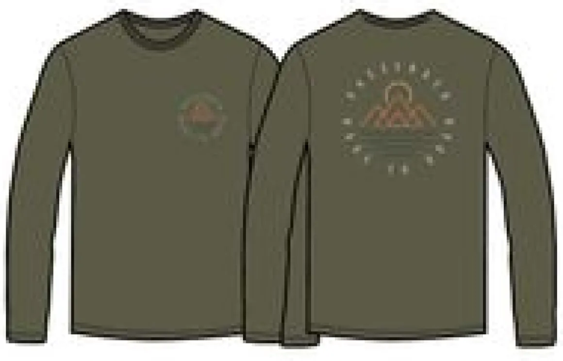 Escapism Recycled Long Sleeve T-Shirt - Dusty Olive