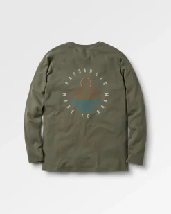 Escapism Recycled Long Sleeve T-Shirt - Dusty Olive