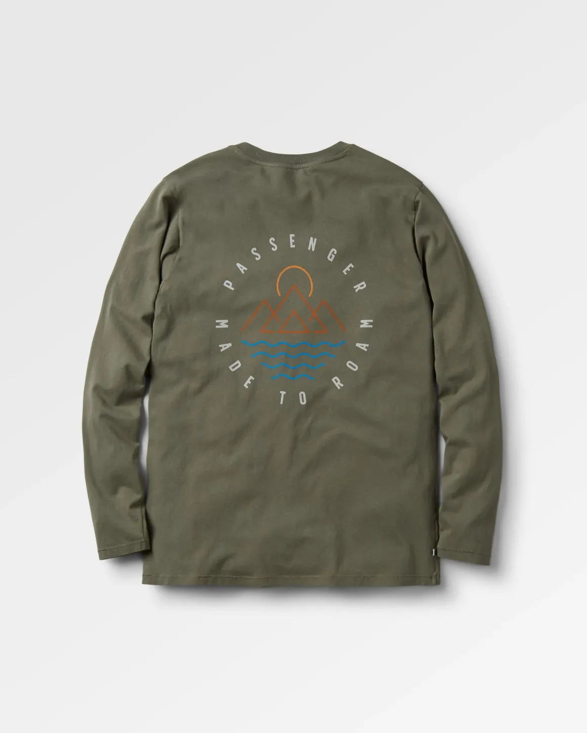 Escapism Recycled Long Sleeve T-Shirt - Dusty Olive