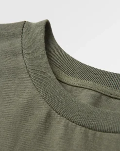 Escapism Recycled Long Sleeve T-Shirt - Dusty Olive
