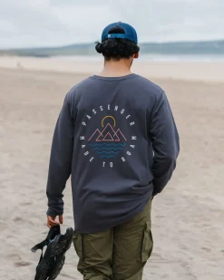 Escapism Recycled Long Sleeve T-Shirt - Faded Black