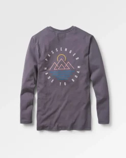 Escapism Recycled Long Sleeve T-Shirt - Faded Black