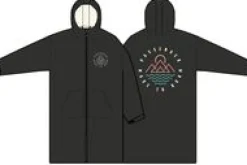 Escapism Recycled Sherpa Lined Changing Robe - Black