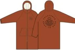 Escapism Recycled Sherpa Lined Changing Robe - Rust