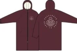 Escapism Recycled Sherpa Lined Changing Robe - Windsor Wine