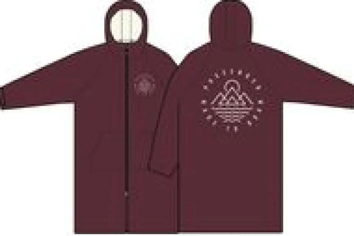 Escapism Recycled Sherpa Lined Changing Robe - Windsor Wine