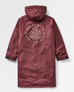 Escapism Recycled Sherpa Lined Changing Robe - Windsor Wine