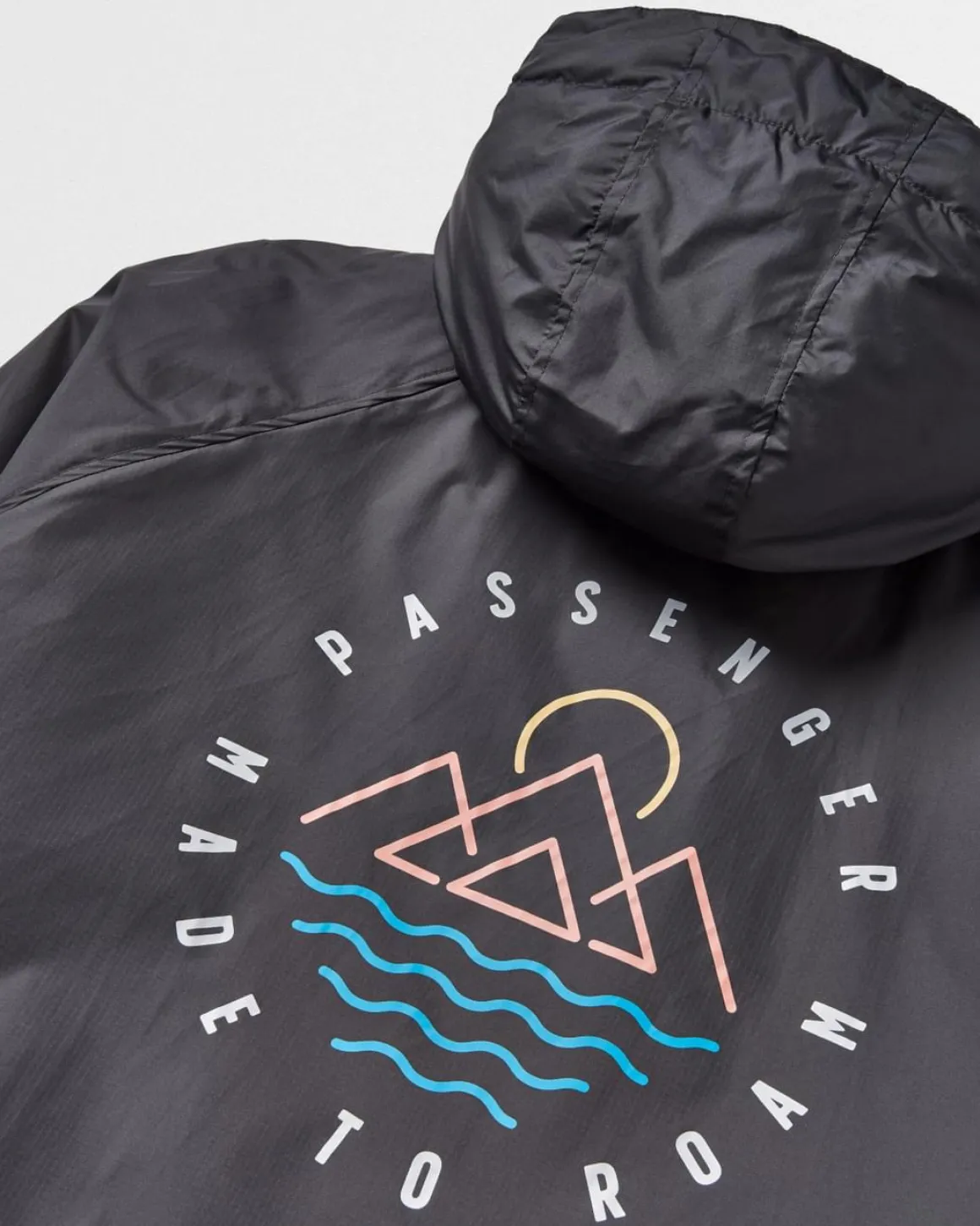 Escapism Recycled Towel Lined Changing Robe - Black