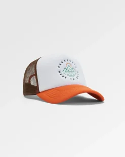 Escapism Trucker Hat - Chestnut/Sunrise Orange