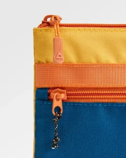 Essentials Recycled Pouch - Tidal Blue Orange Multi