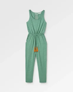 Eva Recycled Cotton Jumpsuit - Dark Ivy