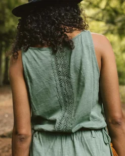 Eva Recycled Cotton Jumpsuit - Dark Ivy