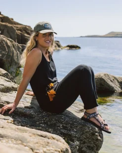 Eva Recycled Cotton Jumpsuit - Black