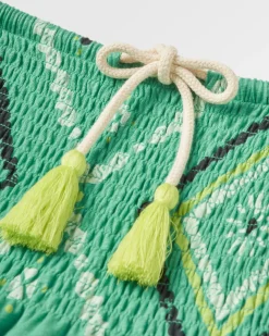 Fareway Recycled Cotton Maxi Skirt - Sunburst Green Spruce