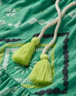 Fareway Recycled Cotton Maxi Skirt - Sunburst Green Spruce