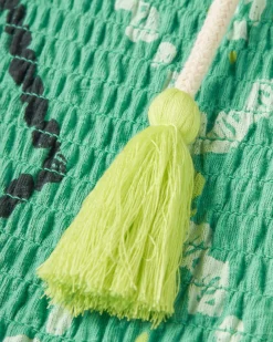 Fareway Recycled Cotton Maxi Skirt - Sunburst Green Spruce