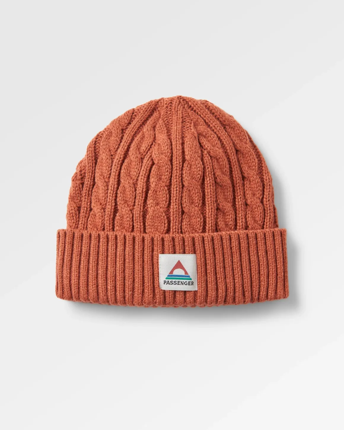 Fireside Recycled Cable Knit Beanie - Baked Clay