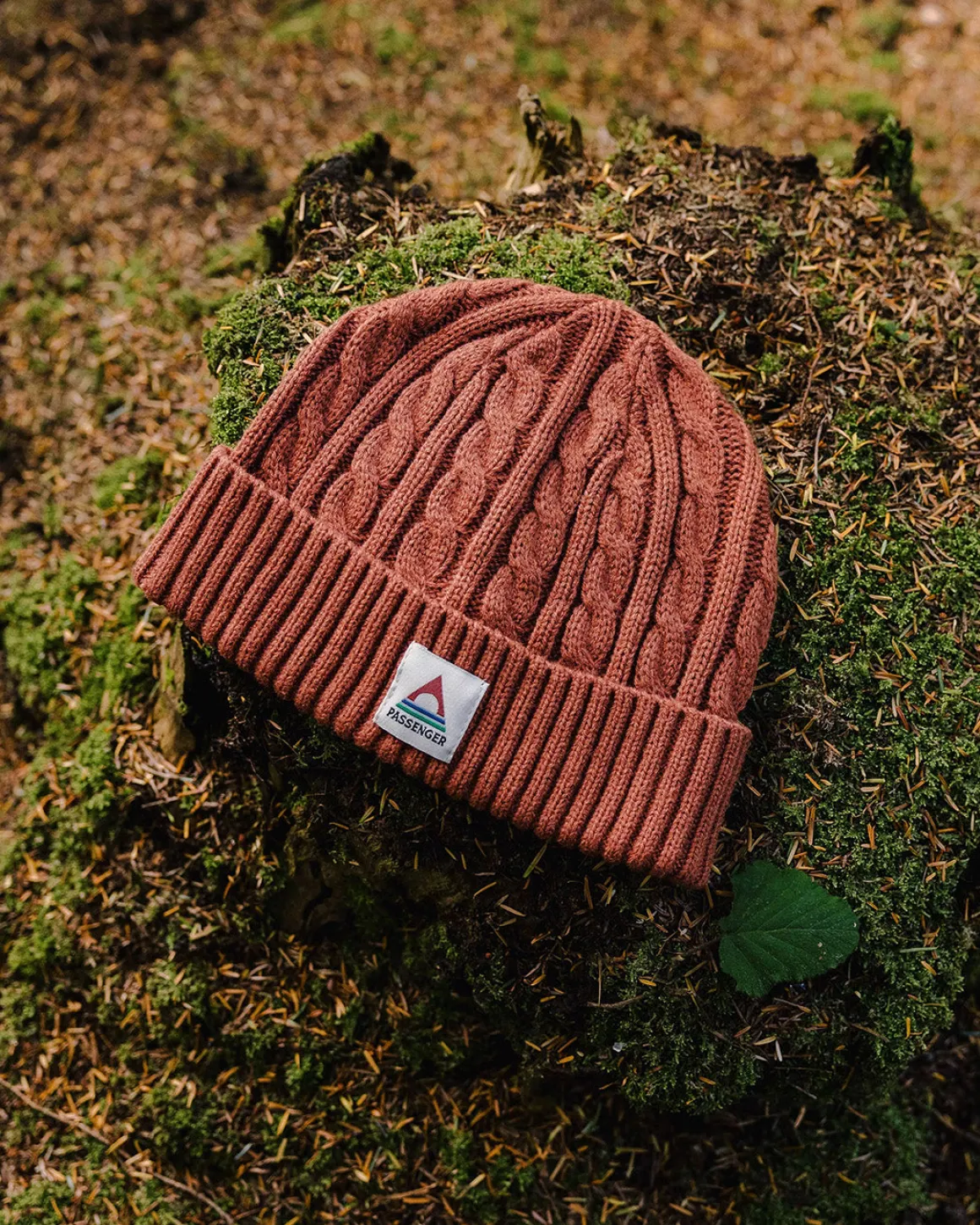Fireside Recycled Cable Knit Beanie - Baked Clay
