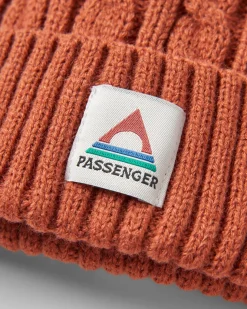 Fireside Recycled Cable Knit Beanie - Baked Clay