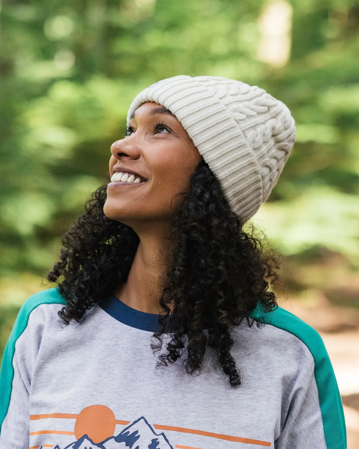 Fireside Recycled Cable Knit Beanie - Birch