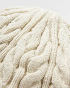 Fireside Recycled Cable Knit Beanie - Birch