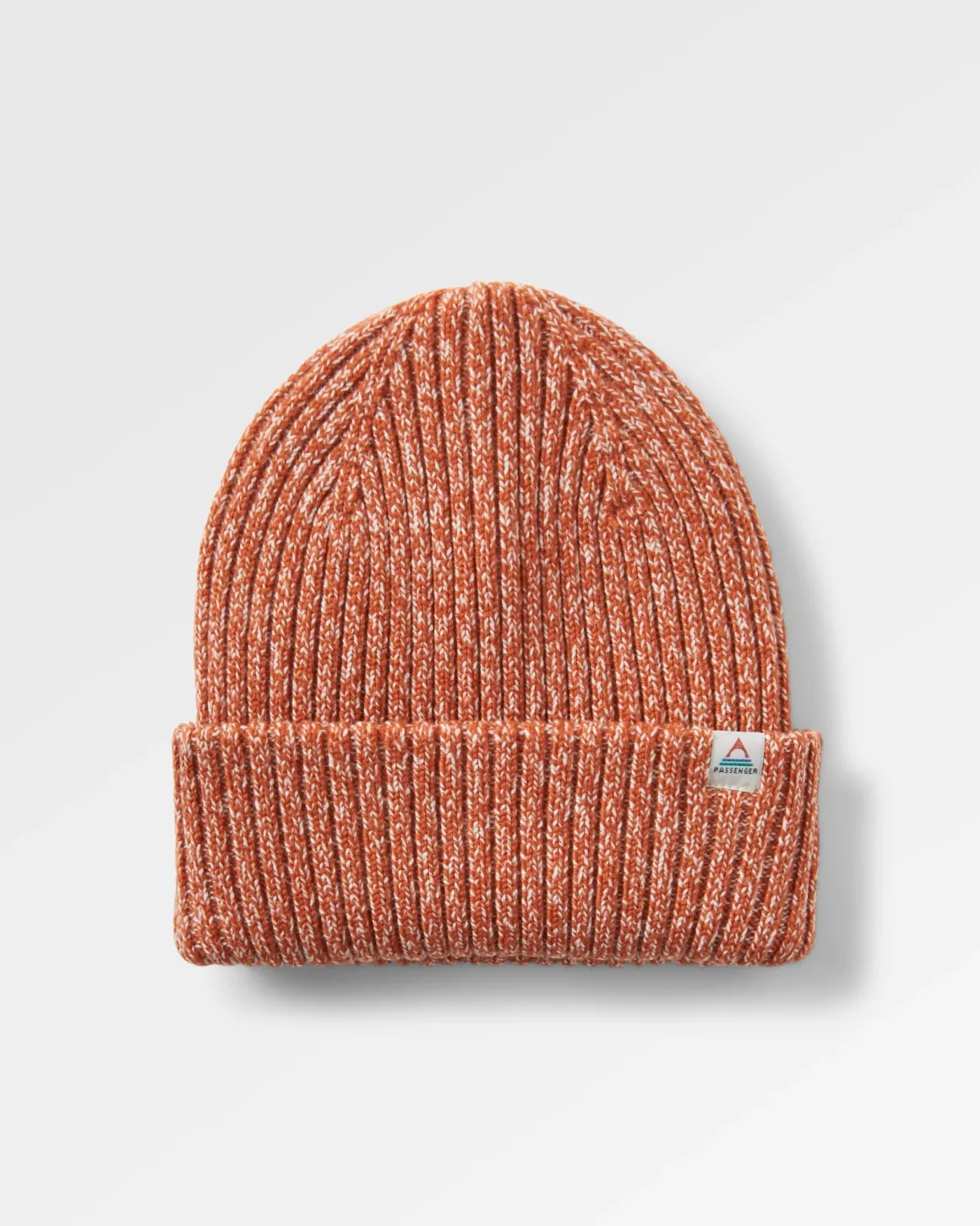 Fisherman Marl Beanie - Burnt Orange