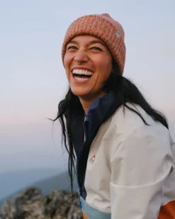 Fisherman Marl Beanie - Burnt Orange