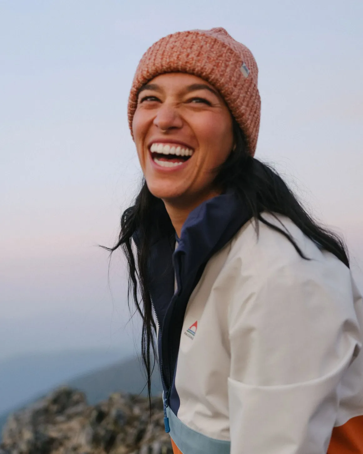 Fisherman Marl Beanie - Burnt Orange