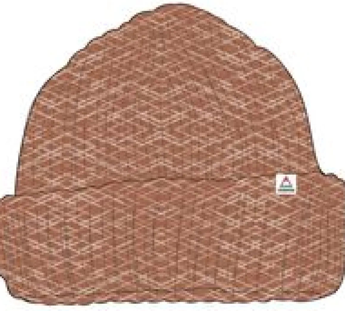 Fisherman Marl Beanie - Burnt Orange